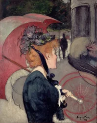 Kvinna med paraply, eller Promenaden, 1891